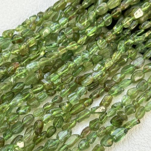 Gemstone Jewelry Beads, Apatites, Nuggets, DIY & different size for choice, green, Sold Per Approx 38-39 cm Strand