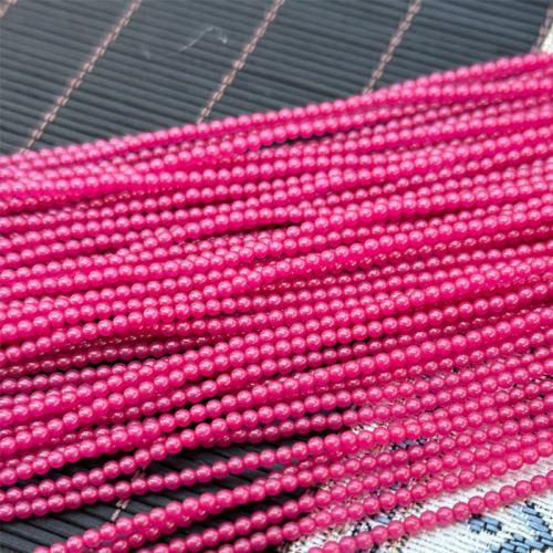 Gemstone Jewelry Beads, Ruby Alumina, Round, DIY & different size for choice, Sold Per Approx 39 cm Strand