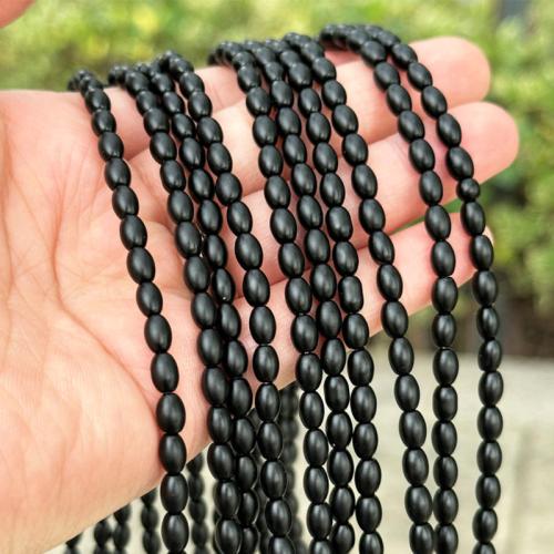 Natural Black Agate Beads frosted DIY & matte Sold Per Approx 38 cm Strand