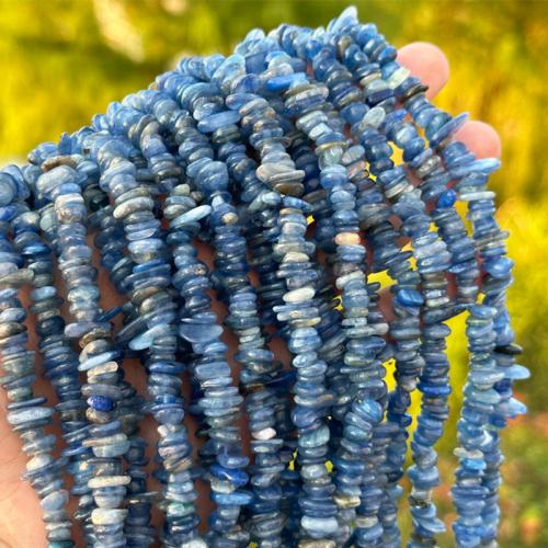 Šperky korálky přírodní křemenné, Kyanit, Nepravidelné, DIY, beads length 5-8mm, Prodáno za Cca 80 cm Strand