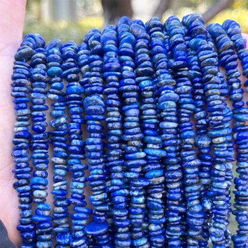 Lapis Lazuli Pärlor, Nuggets, DIY, beads length 6-8mm, Såld Per Ca 39 cm Strand