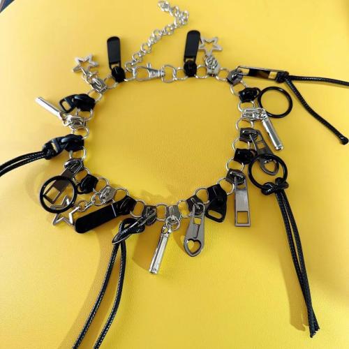 Ожерелье Мода Choker, титан, с 10cm наполнитель цепи, ювелирные изделия моды & Женский, длина:Приблизительно 37 см, продается PC