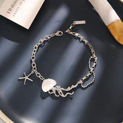 Tibetan Style Bracelet, fashion jewelry & for woman, silver color, Sold By PC