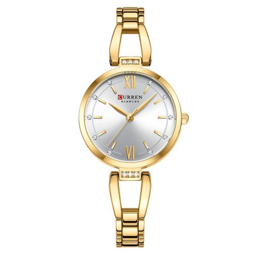 Women Wrist Watch, Glass, Life water resistant & fashion jewelry & japanese movement & for woman & with rhinestone, more colors for choice, Length:Approx 22 cm, Sold By PC