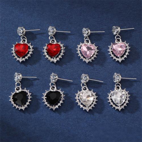 Tibetan Style Stud Earring, fashion jewelry & different styles for choice & for woman & with rhinestone, Sold By Set