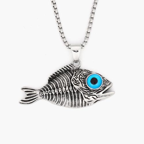 Sweater Chain Necklace, Iron, Fish, fashion jewelry & Unisex, Length:Approx 60 cm, Sold By PC