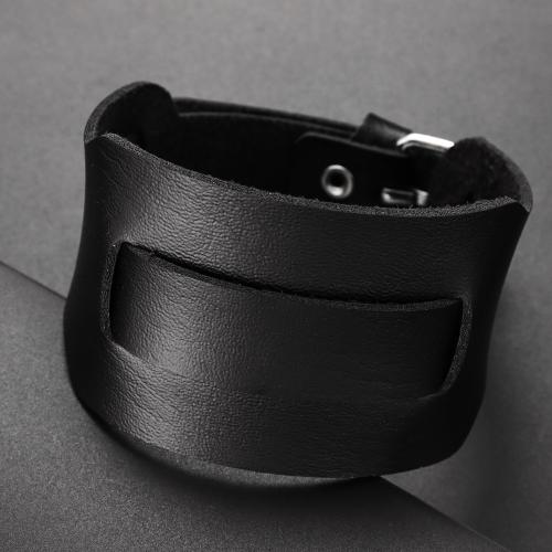 PU Leather Cord Bracelets, fashion jewelry & for man, more colors for choice, Length:Approx 22 cm, Sold By PC