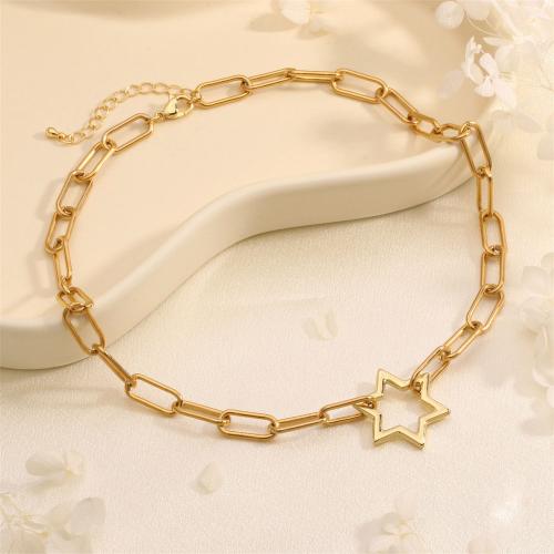 Brass Necklace gold color plated fashion jewelry & for woman nickel lead & cadmium free Sold By PC