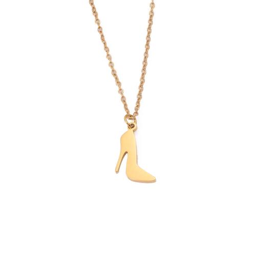 Edelstahl Schmuck Halskette, 304 Edelstahl, mit Verlängerungskettchen von 5cm, Schuhe, Modeschmuck & für Frau, keine, 13x22mm, Länge:ca. 45 cm, verkauft von PC