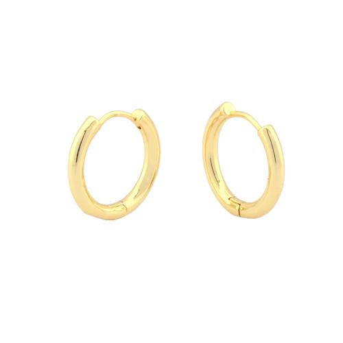 Brass Huggie Hoop Earring Donut plated fashion jewelry & for woman nickel lead & cadmium free Sold By Pair