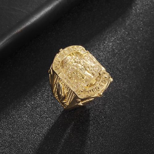 Ring Finger Titantium stali, Platerowane w kolorze złota, różnej wielkości do wyboru & dla człowieka, dostępnych więcej kolorów, sprzedane przez PC