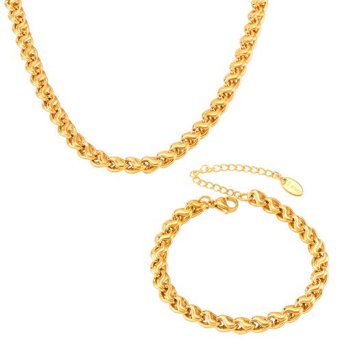 Jewelry Sets, Titanium Steel, 18K gold plated, fashion jewelry & different styles for choice & for woman, Sold By PC