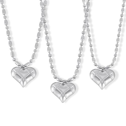 Титановые стали ожерелье, титан, ювелирные изделия моды & разные стили для выбора & Женский, серебряный, длина:Приблизительно 55 см, продается PC