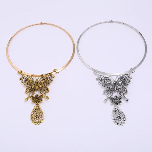 Collar Necklace Zinc Alloy plated fashion jewelry & for woman & hollow Length 13 cm Sold By PC
