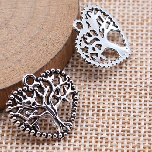 Tibetan Style Heart Pendants, antique silver color plated, DIY, Sold By PC