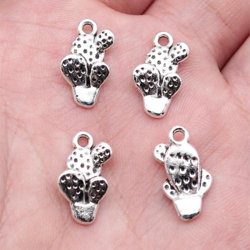 Tibetan Style Pendants, Opuntia Stricta, antique silver color plated, DIY, Sold By PC