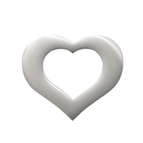 Stainless Steel Pendants 304 Stainless Steel Heart DIY original color Sold By PC