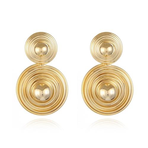 Brass Stud Earring, gold color plated, fashion jewelry, golden, nickel, lead & cadmium free, 23x37mm, Sold By Pair