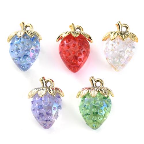 Acrylic Pendants, plated, DIY, more colors for choice, 23x32mm, 10PCs/Bag, Sold By Bag