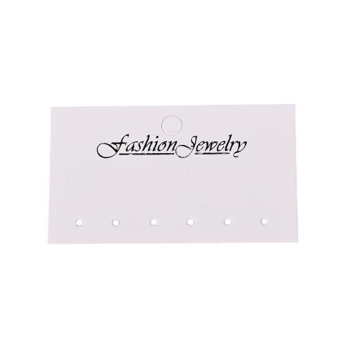 Jewelry Card, Paper, different size for choice, white, Sold By PC