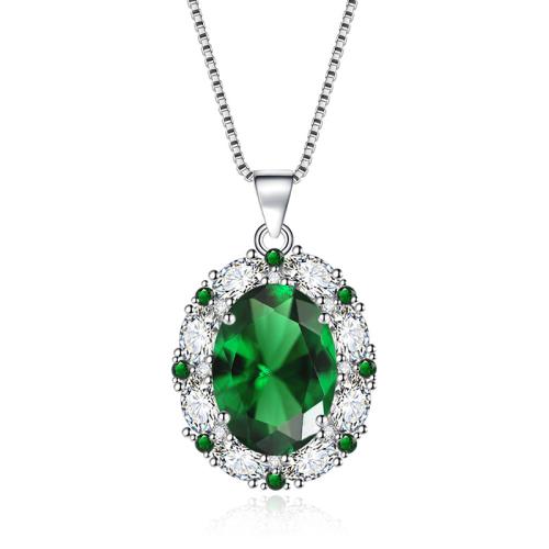 Cubic Zirconia Micro Pave Brass Jewelry Sets plated & micro pave cubic zirconia & for woman green Sold By PC