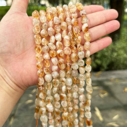 Natural Citrine Beads, Nuggets, DIY & different size for choice, Sold Per Approx 38 cm Strand