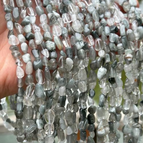 Grânulos de quartzo natural jóias, Nuvem de quartzo, Pepitas, DIY, beads length 5-8mm, vendido para Aprox 38 cm Strand