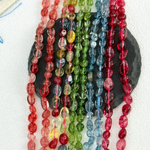 Naturliga Quartz smycken pärlor, Oregelbunden, plated, DIY, fler färger för val, beads length 5-8mm, Såld Per Ca 38 cm Strand