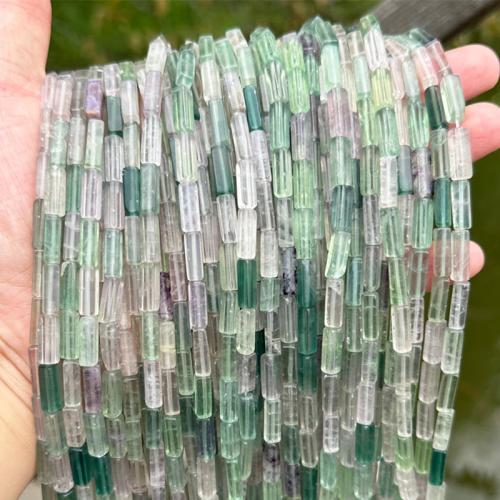 Natural Fluorite Beads, DIY, 4x13mm, Approx 30PCs/Strand, Sold By Strand