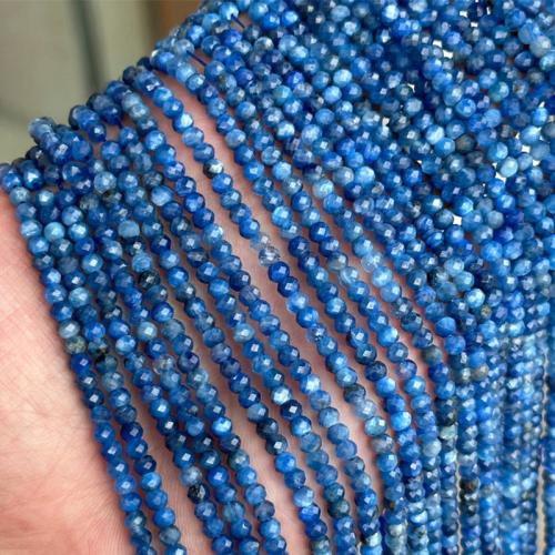 Natural Quartz Jewelry Beads, Kyanite, Abacus, DIY & faceted, 3x4mm, Sold Per Approx 38 cm Strand