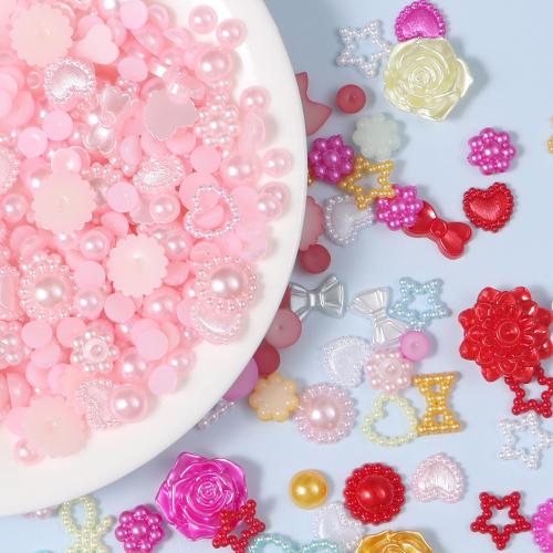 ABS Plastic Beads, ABS Plastic Pearl, epoxy gel, DIY, more colors for choice, Sold By Bag