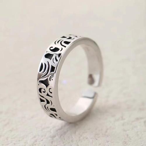 Tibetan Style Finger Ring, fashion jewelry & Unisex, US Ring Size:7, Sold By PC