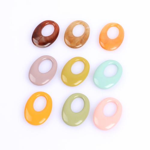 Acrylic Pendants, Oval, DIY, more colors for choice, 23x32mm, 10PCs/Bag, Sold By Bag