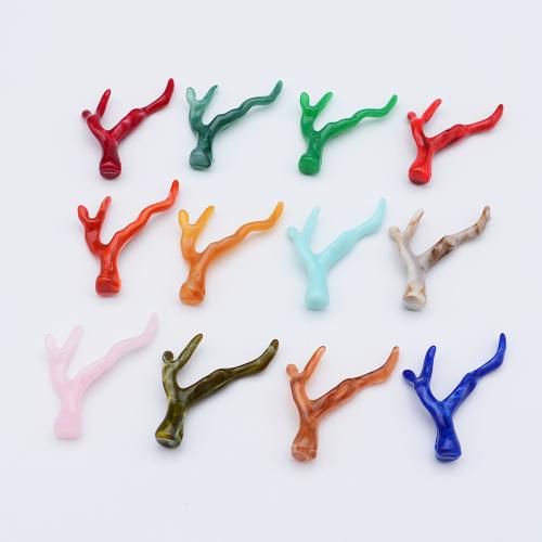 Acrylic Pendants, Branch, DIY, more colors for choice, 35x49mm, 10PCs/Bag, Sold By Bag