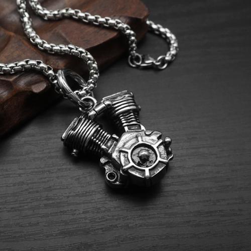 Titanium Steel Pendants Engine plated & for man Length 60 cm Sold By PC
