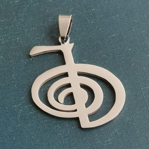 Titanium Steel Pendants Music Note polished DIY Sold By PC