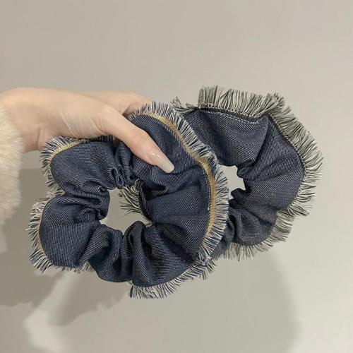 Hair Scrunchies, Denim, handmade, for woman, more colors for choice, Sold By PC