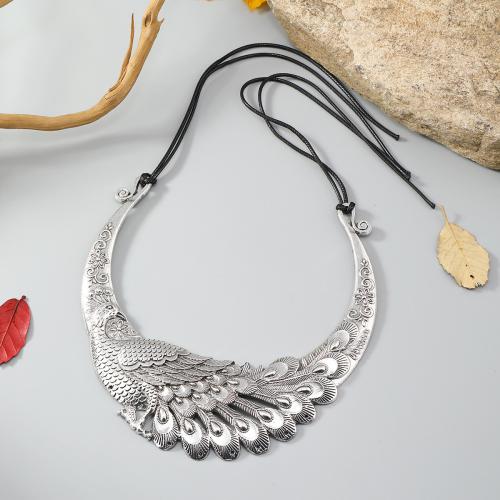 Collar Necklace, Tibetan Style, with Wax Cord, plated, fashion jewelry & different styles for choice & for woman, original color, Length:Approx 45 cm, Sold By PC