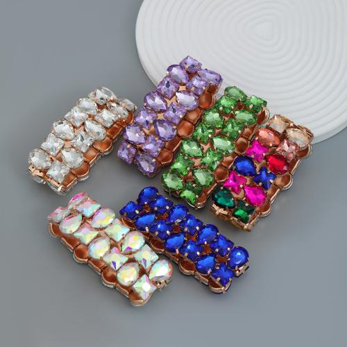 Tibetan Style Bracelet, with Glass Rhinestone, fashion jewelry & for woman, more colors for choice, Length:Approx 20 cm, Sold By PC