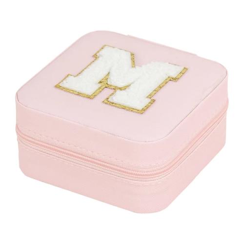 Multifunctional Jewelry Box, PU Leather, with Velveteen, dustproof & different styles for choice, pink, 100x100x50mm, Sold By PC