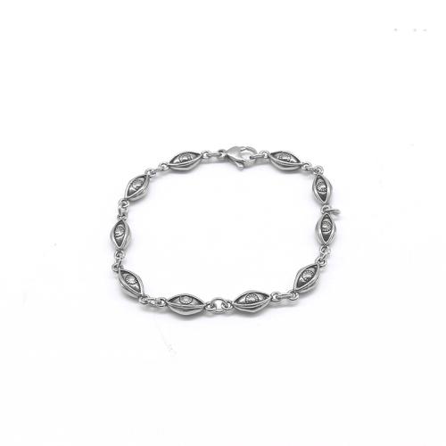 Stainless Steel Jewelry Bracelet, 316 Stainless Steel, plated, Unisex, original color, Length:Approx 20 cm, Sold By PC