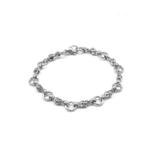 Stainless Steel Jewelry Bracelet, 316 Stainless Steel, polished, Unisex, original color, Length:Approx 19 cm, Sold By PC