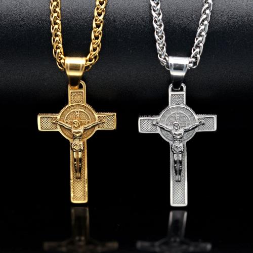Stainless Steel Cross Pendants 316 Stainless Steel plated DIY Sold By PC