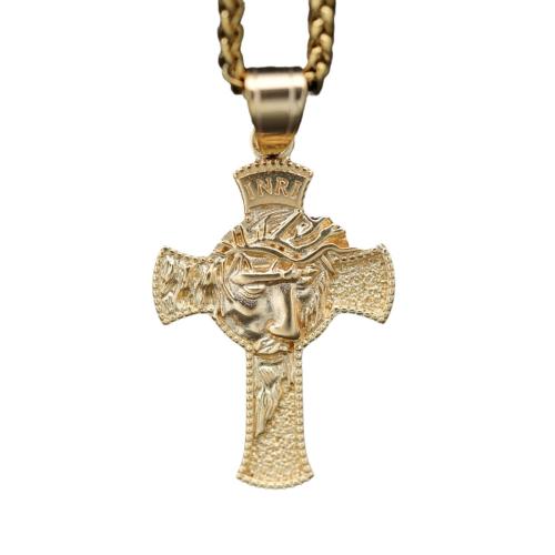 Stainless Steel Cross Pendants 316 Stainless Steel plated DIY Sold By PC