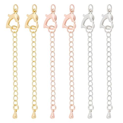 Brass Extender Chain, plated, DIY, more colors for choice, 20PCs/Lot, Sold By Lot