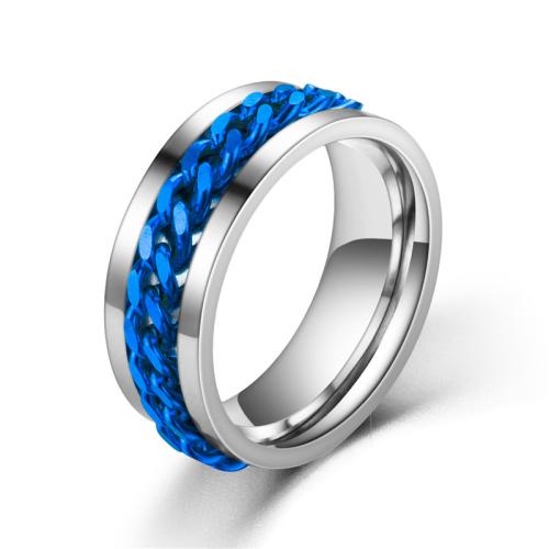 Titantium Steel δάχτυλο του δακτυλίου, Titanium Steel, επιχρυσωμένο, για άνδρες και γυναίκες & διαφορετικό μέγεθος για την επιλογή, περισσότερα χρώματα για την επιλογή, Sold Με PC