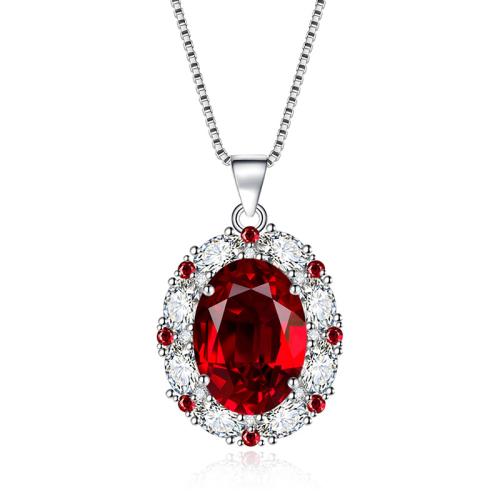 Cubic Zirconia Micro Pave Brass Jewelry Sets plated & micro pave cubic zirconia & for woman red Sold By PC