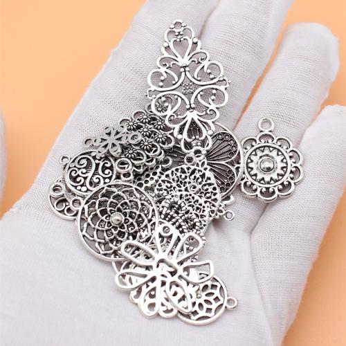 Tibetan Style Pendants, antique silver color plated, DIY & 1/1 loop, 24PC/Bag, Sold By Bag