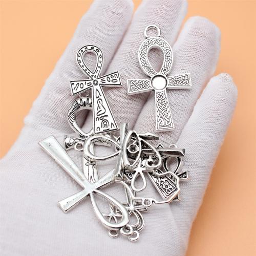 Tibetan Style Pendants, antique silver color plated, DIY & 1/1 loop, 10PC/Bag, Sold By Bag