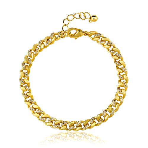 Brass Bracelet, with Plastic Pearl, plated, different styles for choice & micro pave cubic zirconia & for woman, Length:Approx 6-8 Inch, Sold By PC